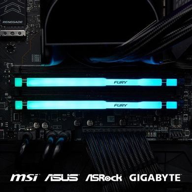 Пам'ять ПК Kingston DDR5 16GB 5600 FURY Beast RGB (KF556C36BBEA-16) [103826]