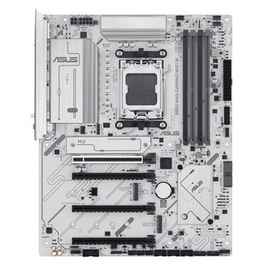 Материнcька плата ASUS B850 MAX GAMING WIFI W sAM5 B850 4xDDR5 M.2 HDMI DP Wi-Fi BT ATX білий (90MB1M10-M0EAY0) [109218]