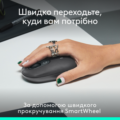 Миша Logitech POP with emoji Graphite (L) (910-007412) [200839]