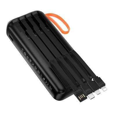 Зовнішній акумулятор HOCO J151A Spirit dual lighting four-cable power bank(20000mAh) (6942007653374) [806283]