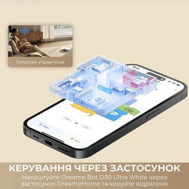 Робот-пилосос Dreame Bot D30 Ultra White (RTD31TE) [620331]