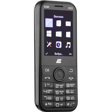Мобiльний телефон 2E E240 2022 Dual Sim Black (688130245159) [600321]