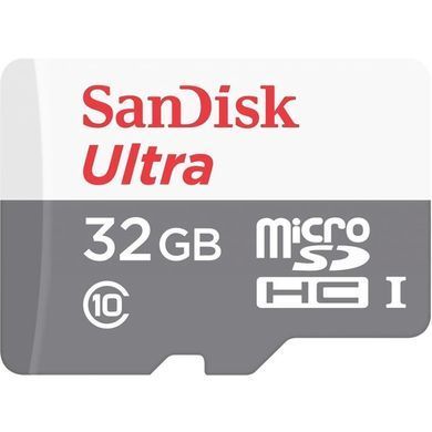 Карта пам'яті SanDisk microSD 32GB C10 UHS-I R100MB/s Ultra (SDSQUNR-032G-GN3MN) [108913]
