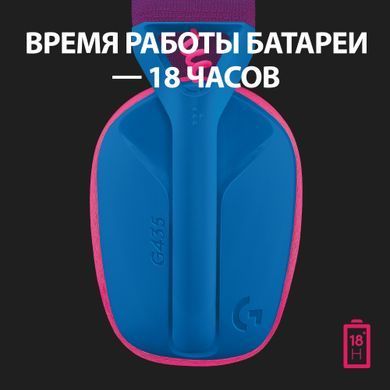 Гарнітура Logitech G435 Lightspeed Wireless Gaming - Blue (981-001062) [203112]