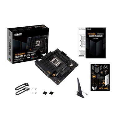 Материнcька плата ASUS TUF GAMING B650M-E WIFI sAM5 B650 2xDDR5 M.2 HDMI DP Wi-Fi BT mATX (90MB1FV0-M0EAY0) [109097]