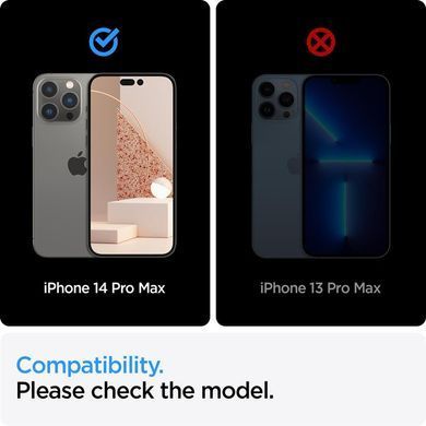 Захисне скло Spigen Glas.tR AlignMaster FC для Apple iPhone 14 Pro Max, Black, 2шт (AGL05204) [614562]