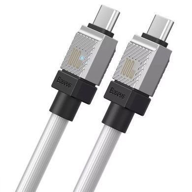 Кабель Baseus CoolPlay Series Fast Charging Cable Type-C to Type-C 100W 2m White (CAKW000302) [804396]