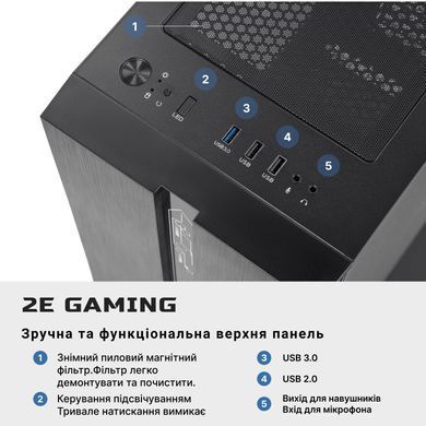 Комп&rsquo;ютер персональний 2E Complex Gaming Intel i5-12400F, 8Gb, F500GB, NVD1030-2, H610, G2107, 500W, Win11 (2E-8640) [101476]
