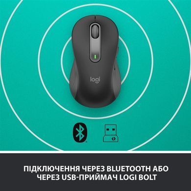 Миша бездротова Logitech Signature M650 L Left Graphite (910-006239) [606441]