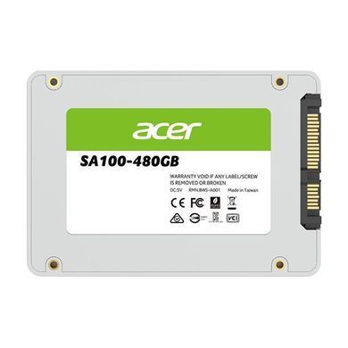 SSD 480Gb Acer SA100 SATA III 2.5" TLC (BL.9BWWA.103) [405032]