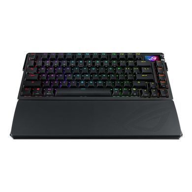 Клавіатура механічна ASUS ROG Azoth Extreme 81key, NX Snow, USB-A/WL/BT, EN, RGB, чорний (90MP03MA-BKUA01) [103618]