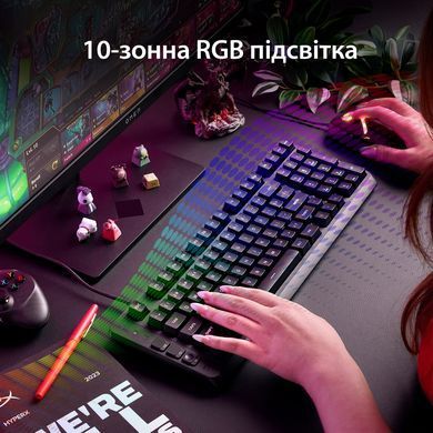 Клавіатура HyperX Eve 1800 USB Black (B7JE0AA) [619015]