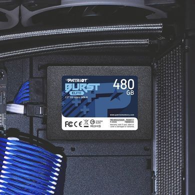 Накопичувач SSD 480GB Patriot Burst Elite 2.5" SATAIII TLC (PBE480GS25SSDR) [607887]