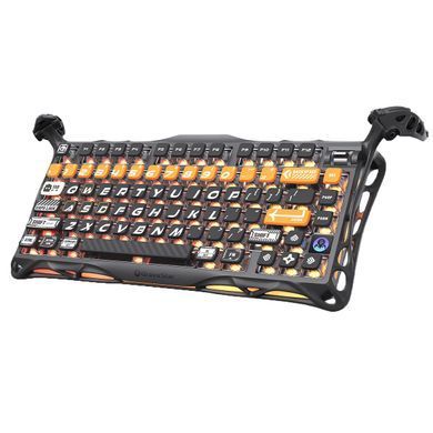 Клавіатура механічна GravaStar Mercury K1 Pro 80keys, GravaStar x Kailh Speedy Mint, BT/WL/USB, RGB, CyberFlare (GSK1PRO_BO_BLK) [114356]