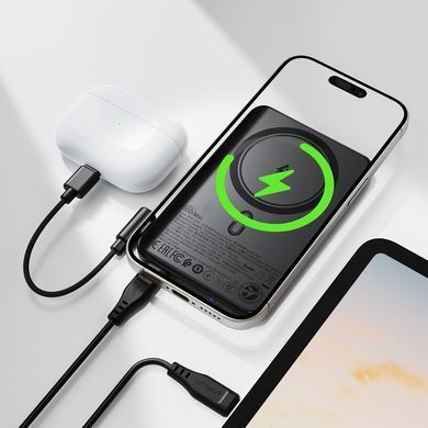 Зовнішній акумулятор ACEFAST M30-5000 PD20W magnetic fast charging power bank with cable Black (6974316286004) [806603]