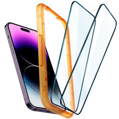 Захисне скло Spigen Glas.tR AlignMaster FC для Apple iPhone 14 Pro Max, Black, 2шт (AGL05204) [614562]