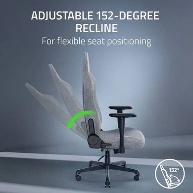 Крісло Razer Iskur V2 X, тканина, 2D-Armrests, сірий світлий (RZ38-05310200-R3G1) [114785]