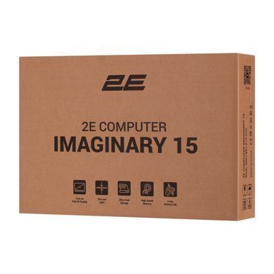 Ноутбук 2E Imaginary 15.6" FHD IPS AG, Intel i7-1355U, 16GB, F512GB, UMA, DOS, Чорний (NL57AU-15UA30) [100185]