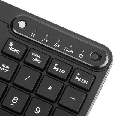 Клавіатура мембранна HP 460 Multi-Device key, BT, EN/UK, чорний (7N7B8AA) [103720]