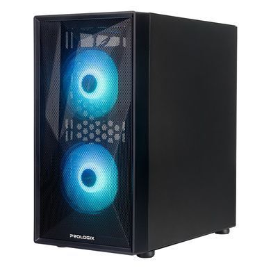 Корпус Prologix Tempered Glass&Mesh Black (E102) [614339]