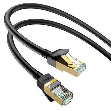 Мережевий кабель HOCO US02 Level pure copper gigabit ethernet cable(L=3M) Black (6931474761965) [806395]