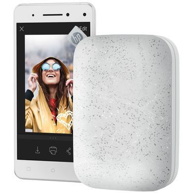 Фотопринтер портативний HP Sprocket White (2"x3",313x400dpi,Zink, 64MB,Bluetooth, колір білий) (HPISPW) [401713]