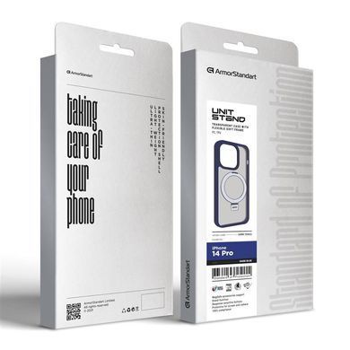 Чохол-накладка Armorstandart Unit Stand для Apple iPhone 14 Pro Dark Blue (ARM70562) [602292]