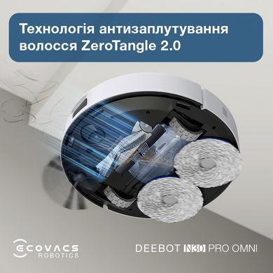 Робот-пилосос DEEBOT N30 PRO OMNI ECOVACS (YDLX11-1 WHITE) [500584]