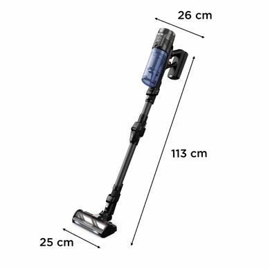 Пилосос Rowenta безпровідний X-Force Flex 12.60 Neo Auto Aqua Allergy, 150Вт, конт пил -0.65л, автон. робота до 60хв, вага-3кг, НЕРА, чорно-синій (RH9LC1WO) [102417]