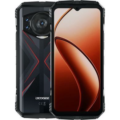 Смартфон Doogee S118 6.58" 8/512ГБ, 2SIM, 10800мА&bull;год, чорно-червоний (6923740207048) [101266]