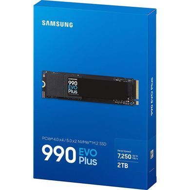 Накопичувач SSD 2ТB Samsung 990 EVO Plus M.2 2280 PCIe 5.0 x2 NVMe V-NAND TLC (MZ-V9S2T0BW) [611650]
