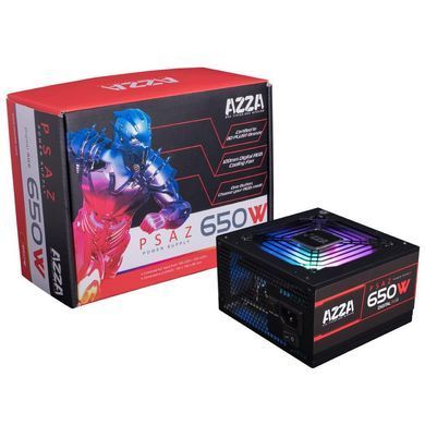 Блок живлення ATX 650W AZZA (PSAZ-650W(ARGB)) [501597]