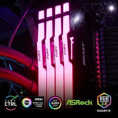 Пам'ять ПК Kingston DDR5 16GB 5600 FURY Beast RGB (KF556C36BBEA-16) [103826]