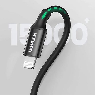 Кабель USB 2.0 Type-C M-Lightning M, 1 м, 3A, Nickel Plating ABS Shell Чорний, US171 UGREEN (60751) [404197]