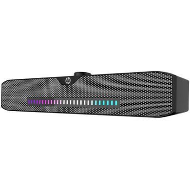 Акустична система 2.0 HP, Bluetooth, 3,5мм+USB, 6Вт, Sound Bar LED RGB, Black (DHS-4200) [405298]
