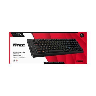 Клавіатура HyperX Eve 1800 USB Black (B7JE0AA) [619015]