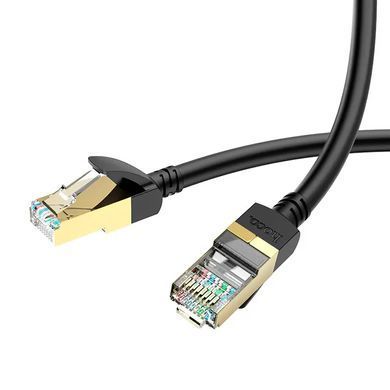 Мережевий кабель HOCO US02 Level pure copper gigabit ethernet cable(L=3M) Black (6931474761965) [806395]