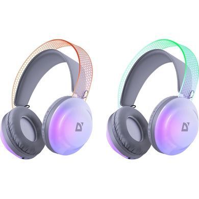 Гарнітура Defender FreeMotion B651 Bluetooth+3,5мм+USB-C, RGB White (63651) [404502]