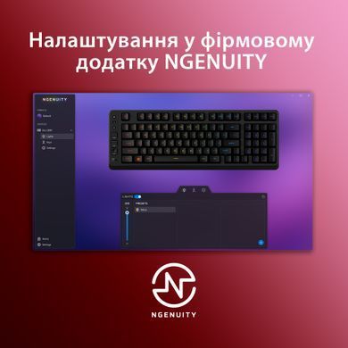 Клавіатура HyperX Eve 1800 USB Black (B7JE0AA) [619015]