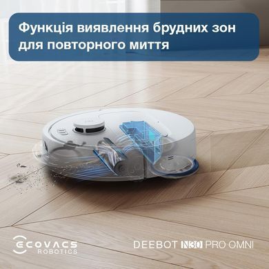 Робот-пилосос DEEBOT N30 PRO OMNI ECOVACS (YDLX11-1 WHITE) [500584]