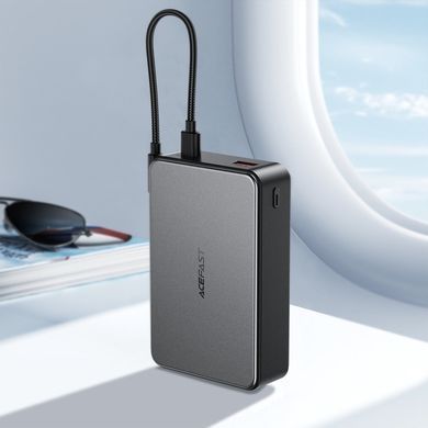 Зовнішній акумулятор ACEFAST M29-20000 22.5W fast charging power bank with cable Black (6974316285991) [806551]