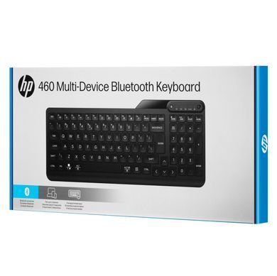 Клавіатура мембранна HP 460 Multi-Device key, BT, EN/UK, чорний (7N7B8AA) [103720]