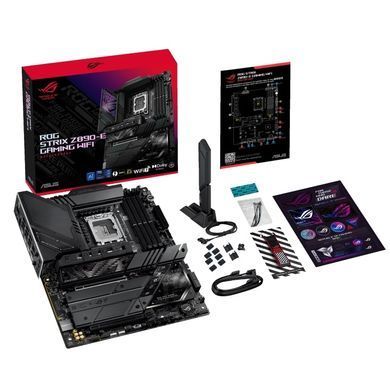 Материнcька плата ASUS ROG STRIX Z890-E GAMING WIFI s1851 Z890 4xDDR5 M.2 DP HDMI Wi-Fi BT ATX (90MB1IM0-M0EAY0) [109155]