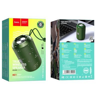 Портативна колонка HOCO HC1 Trendy sound sports wireless speaker Dark Green (6931474740205) [805616]