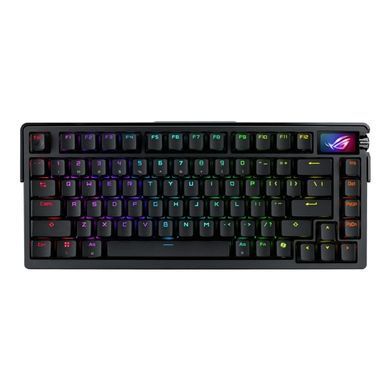 Клавіатура механічна ASUS ROG Azoth Extreme 81key, NX Snow, USB-A/WL/BT, EN, RGB, чорний (90MP03MA-BKUA01) [103618]