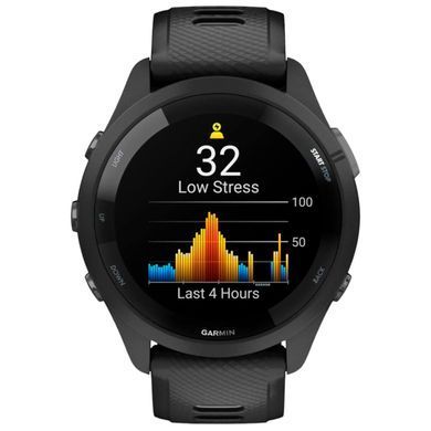 Смарт-годинник Garmin Forerunner 265 Black Bezel and Case with Black/Powder Gray Silicone Band (010-02810-50) [608223]