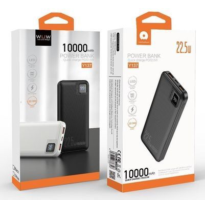 Зовнішній акумулятор WUW （PD22.5W quick charge) 10000mAh Black (Y137) [806353]