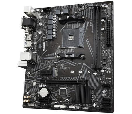 Материнська плата GIGABYTE A520M S2H sAM4 A520 2xDDR4 HDMI DVI D-Sub mATX (A520M_S2H) [109465]