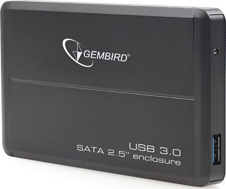 Зовнішня кишеня Gembird для підключення SATA HDD 2.5", USB 3.0, Black (EE2-U3S-2) [608516]