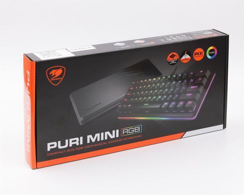 Клавіатура Cougar Black (Puri Mini RGB) [606009]